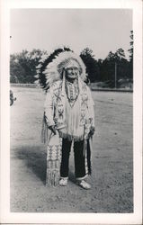 John Bosin's Father, Indian Chief Cheyenne Native Americana Postcard Postcard Postcard