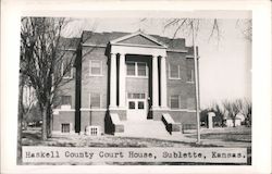 Haskell County Court House Postcard