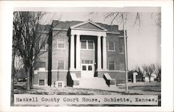 Haskell County Court House Postcard