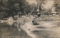 Old Dam at Homer Park Illinois Postcard Postcard Postcard