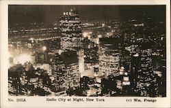 Radio City at Night Postcard