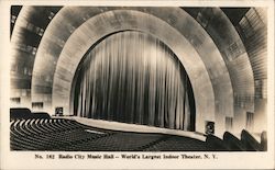 Radio City Music Hall - World's Largest Indoor Theater Postcard