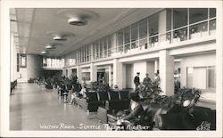 Waiting Room, Seattle-Tacoma Airport Washington Postcard Postcard Postcard