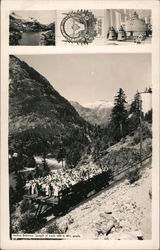 Incline Railway, Length of Track 600 Feet 68% Grade Postcard