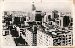 Section of Seattle Business District Washington Postcard Postcard Postcard