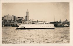 World's First Streamlined Ferry, the "Kalakala" in Seattle Harbor Postcard