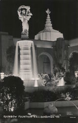 Rainbow Fountain G.G.I. Exposition '39 Postcard