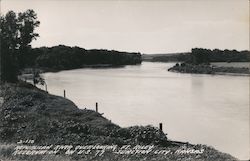 Reservation River Overlooking Ft. Riley Reservation on U.S. 77 Junction City, KS Postcard Postcard Postcard