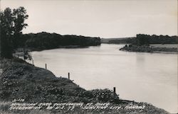 Reservation River Overlooking Ft. Riley Reservation on U.S. 77 Postcard