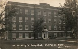 Saint Mary's Hospital Winfield, KS Postcard Postcard Postcard