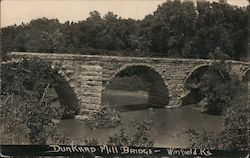 Dunkard Mill Bridge Postcard