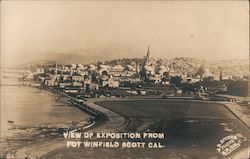 View Of Exposition from Fort Winfield Scott Postcard