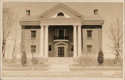 Commanding General's Quarters, F. E. Warren Air Force Base Postcard