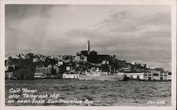 Coit Tower atop Telegraph Hill Postcard