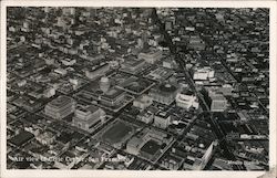 Air View of Civic Center Postcard