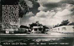 Plaza Court Motel, 1237 So. Bdwy. Wichita, KS Postcard Postcard Postcard