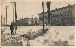 Snow Scene Feb 26, 1912 Postcard
