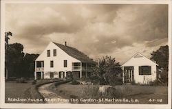 Acadian House Seen From the Garden Postcard