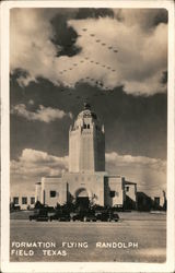 Formation Flying, Randolph Field Postcard