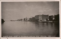 Hudson River, Heart of the Collar, Cuff and Shirt Industry Troy, NY Postcard Postcard Postcard