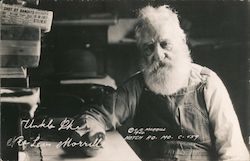 "Uncle Ike" nee Levi Morrill Postmaster Postcard