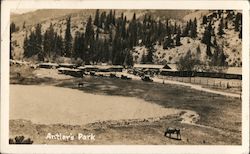 Antler's Park, Hotel Resort, RV Creede, CO Postcard Postcard Postcard