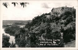 Ha Ha Tonka Castle overlooking the Lake of the Ozarks Postcard