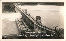 Bagnell Dam, Creating Lake of the Ozarks Postcard