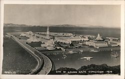 Site of Golden Gate Exposition 1939 Postcard