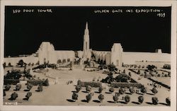 Model of 350 Foot Tower, Golden Gate International Exposition Postcard