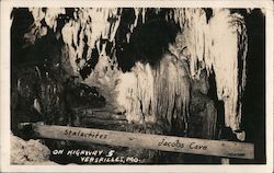 Stalactities Jacobs Cave On Highway 5 Postcard