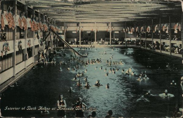 Interior of Bath House Redondo Beach California