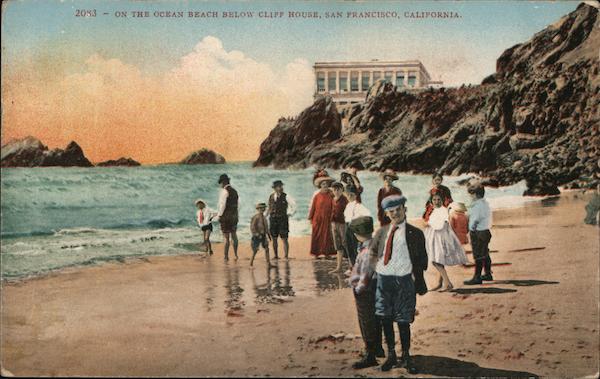 On The Beach Below Cliff House San Francisco California