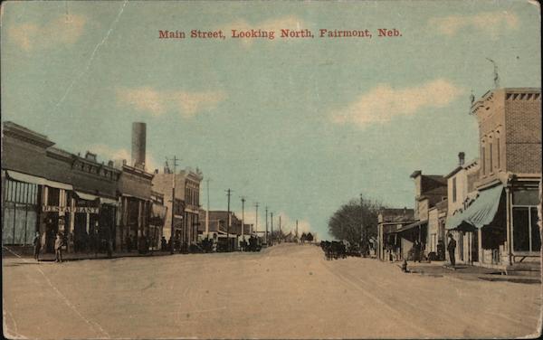 Main Street, Looking North Fairmont Nebraska New Brunswick