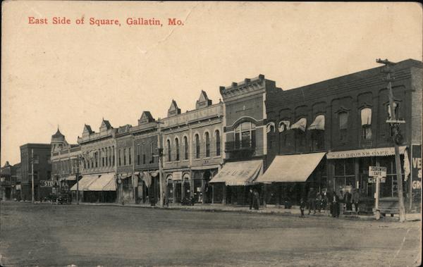 East Side of Square Gallatin Missouri