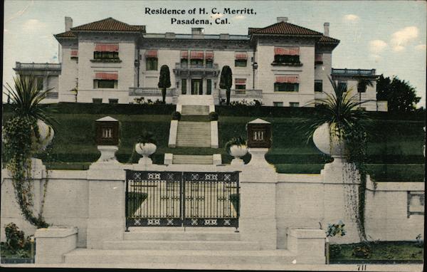 Residence of M.C. Merritt Pasadena California