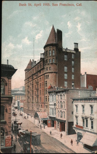 Bush St. April 1905 San Francisco California