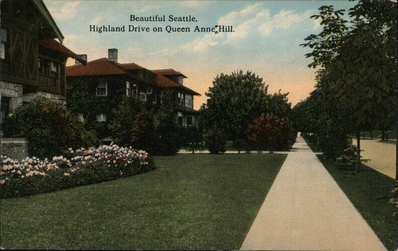Highland Drive on Queen Anne Hill Seattle Washington
