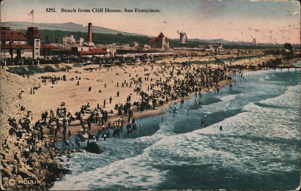 Beach from the Cliff House San Francisco California