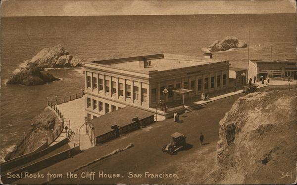 Seal Rocks From Cliff House San Francisco California