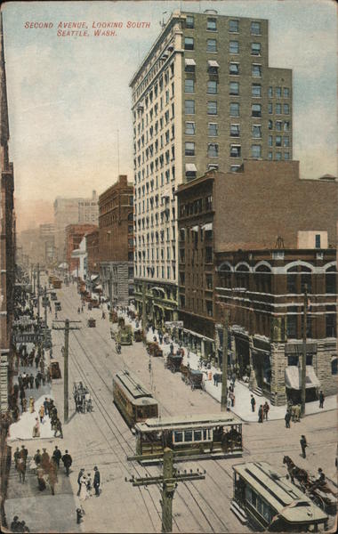 Second Avenue Looking South Seattle Washington
