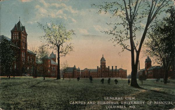 General View, Campus and Buildings, University of Missouri Columbia
