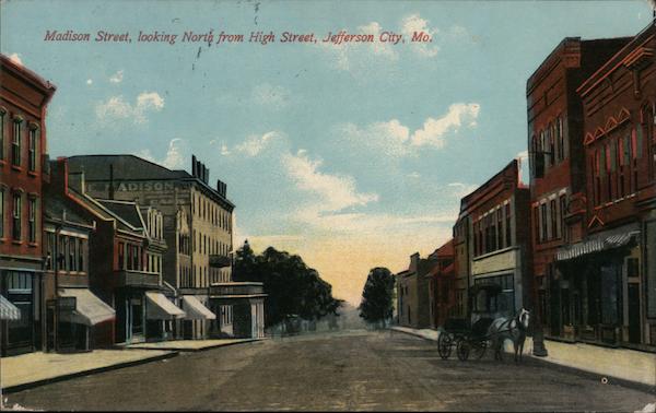 Madison Street Looing North from High Street Jefferson City Missouri