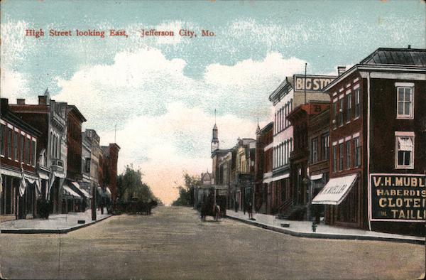 High Street Looking East Jefferson City Missouri