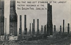The Big Salem Fire June 25, '14 Postcard