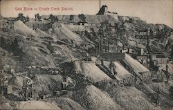 Gold Mines in Cripple Creek District Postcard