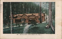 Halfway House, Pike's Peak R.R. Manitou, CO Postcard Postcard Postcard