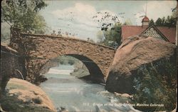 Bridge the the Soda Springs Postcard