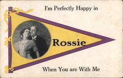 I'm Perfectly Happy in Rossie When You are With me Postcard