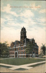 Rice County Court House Lyons, KS Postcard Postcard Postcard